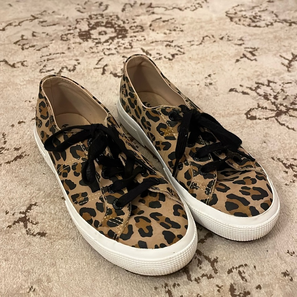 Superga Leopard Shoes - size 6